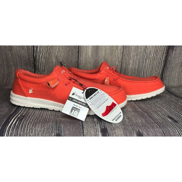NWT Frogg Toggs Java Lace Up DriPore Gen 2 Women’s Red Shoes Loafers Size 10 - Picture 4 of 10